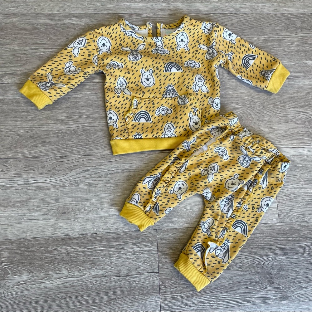 Winnie The Pooh Disney Baby Sweats and Sweater 3-6m